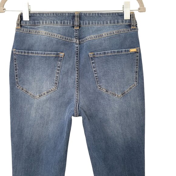 G.I.L.I. Skinny Jeans With Ankle Zippers Womens Size 2 Blue Denim Stretch - Picture 4 of 9